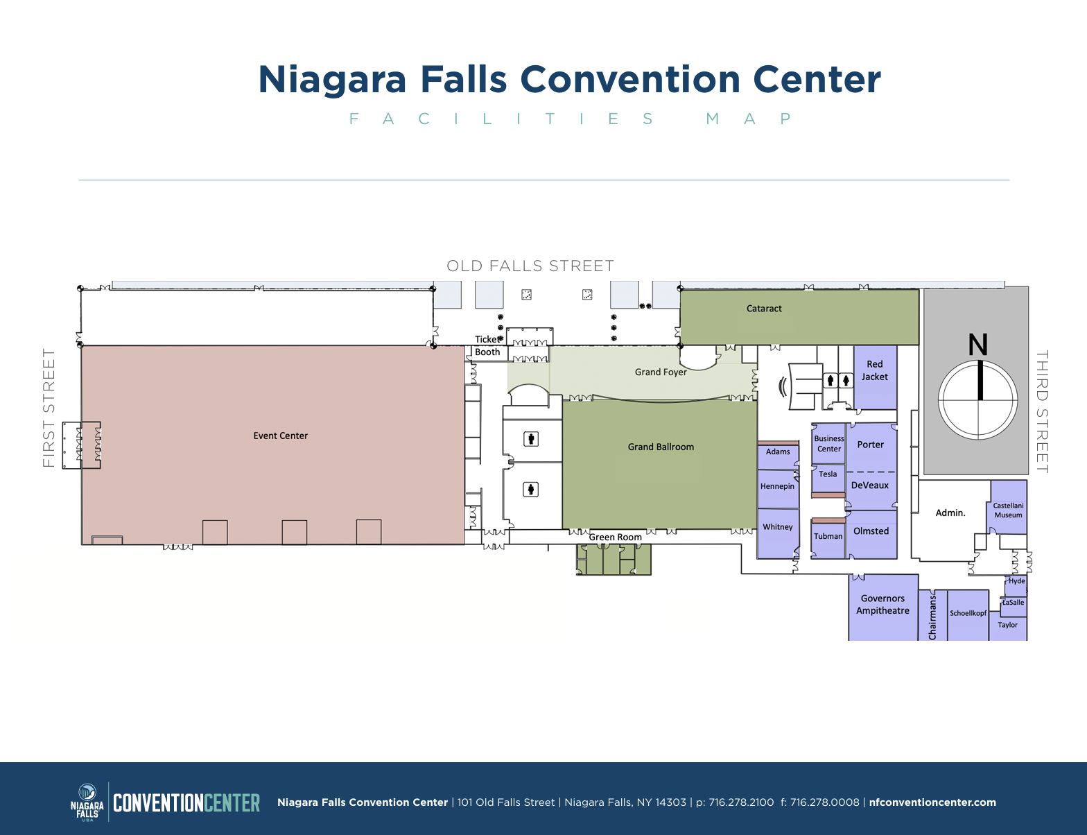 Image of Niagara Falls Conference Center Facility Map