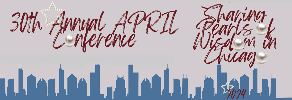 Header graphic with 30th APRIL Conference and Pearls
