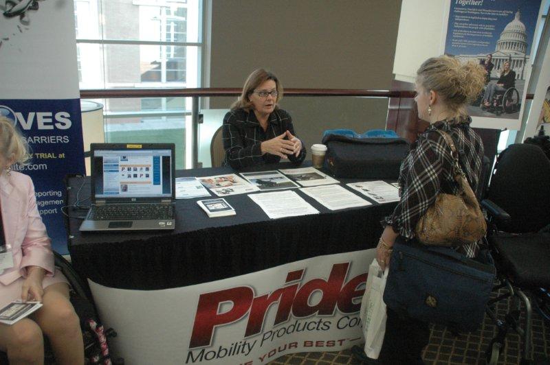 Pride Mobility booth