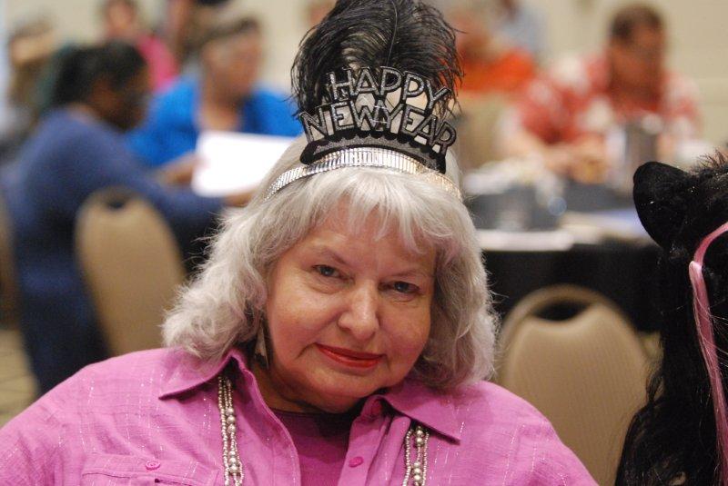 Lady with Happy New Year Crown